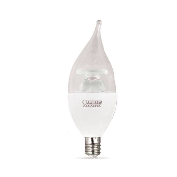 Feit Electric CFC/300/LEDG2/COLD LED ColdStart Lamp, Decorative, Flame Tip Lamp, 40 W Equivalent, E12 Lamp Base