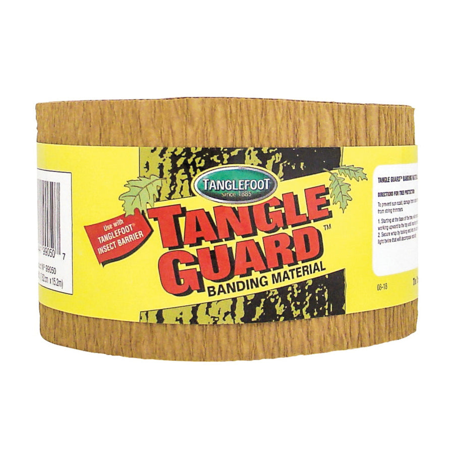 Tanglefoot 462112 Tree Wrap Sleeve, 50 ft L, 3 in W, Brown