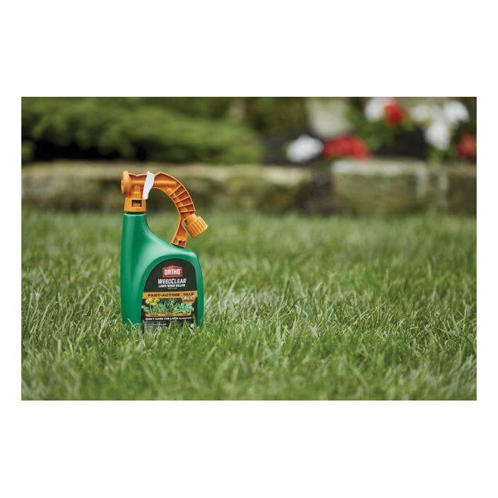 Ortho WEEDCLEAR 447805 Lawn Weed Killer, Liquid, Spray Application, 32 oz Bottle