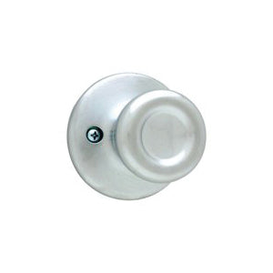 Kwikset 488T 26D CP Dummy Door Knob, 1-7/8 in Dia Knob, Satin Chrome