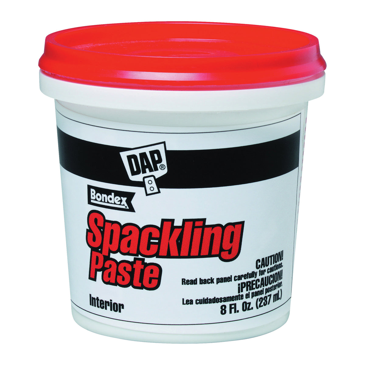 DAP 10200 Spackling Paste White, White, 0.5 pt Tub