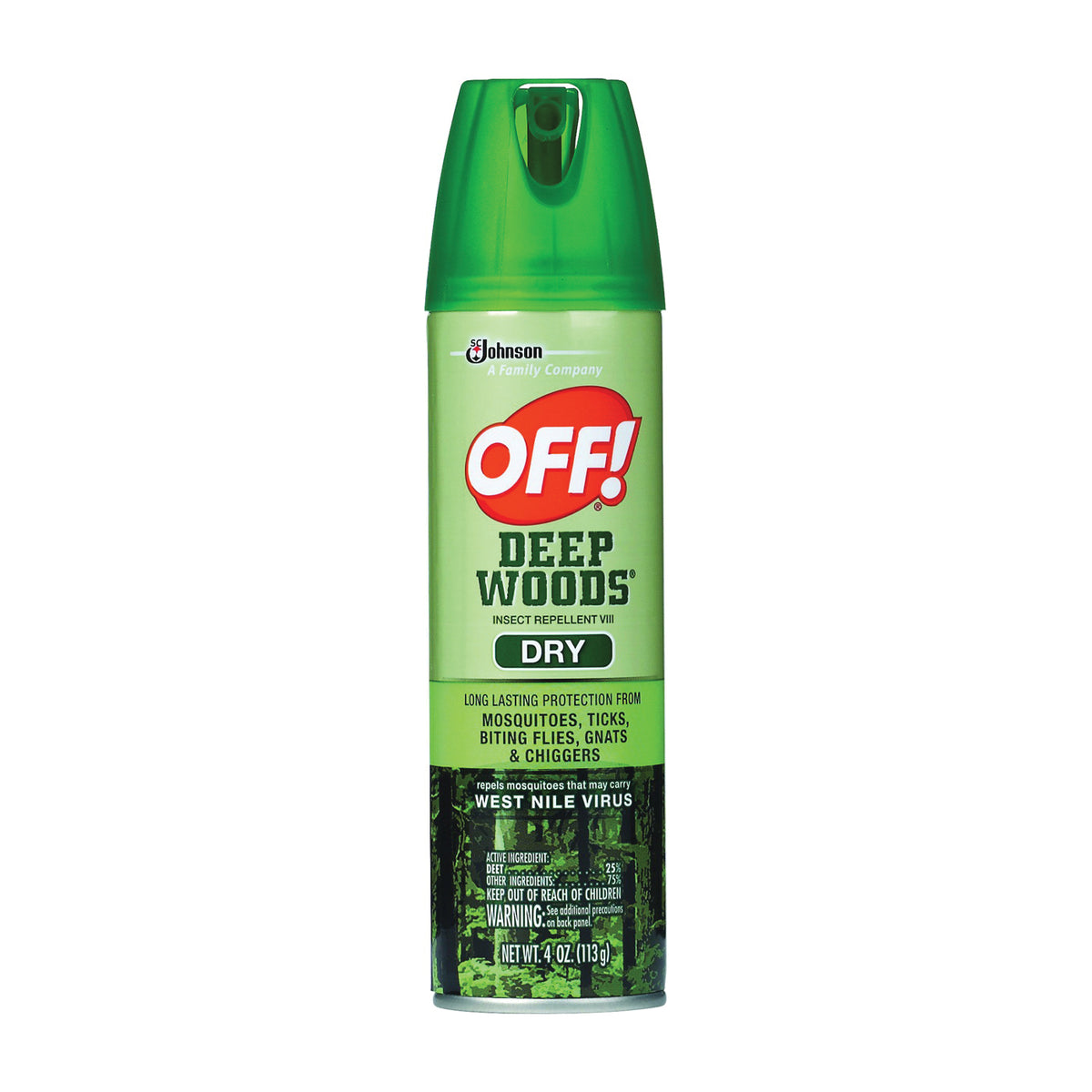 OFF! 71764 Insect Repellent VIII, 4 oz, Liquid, White, Pleasant