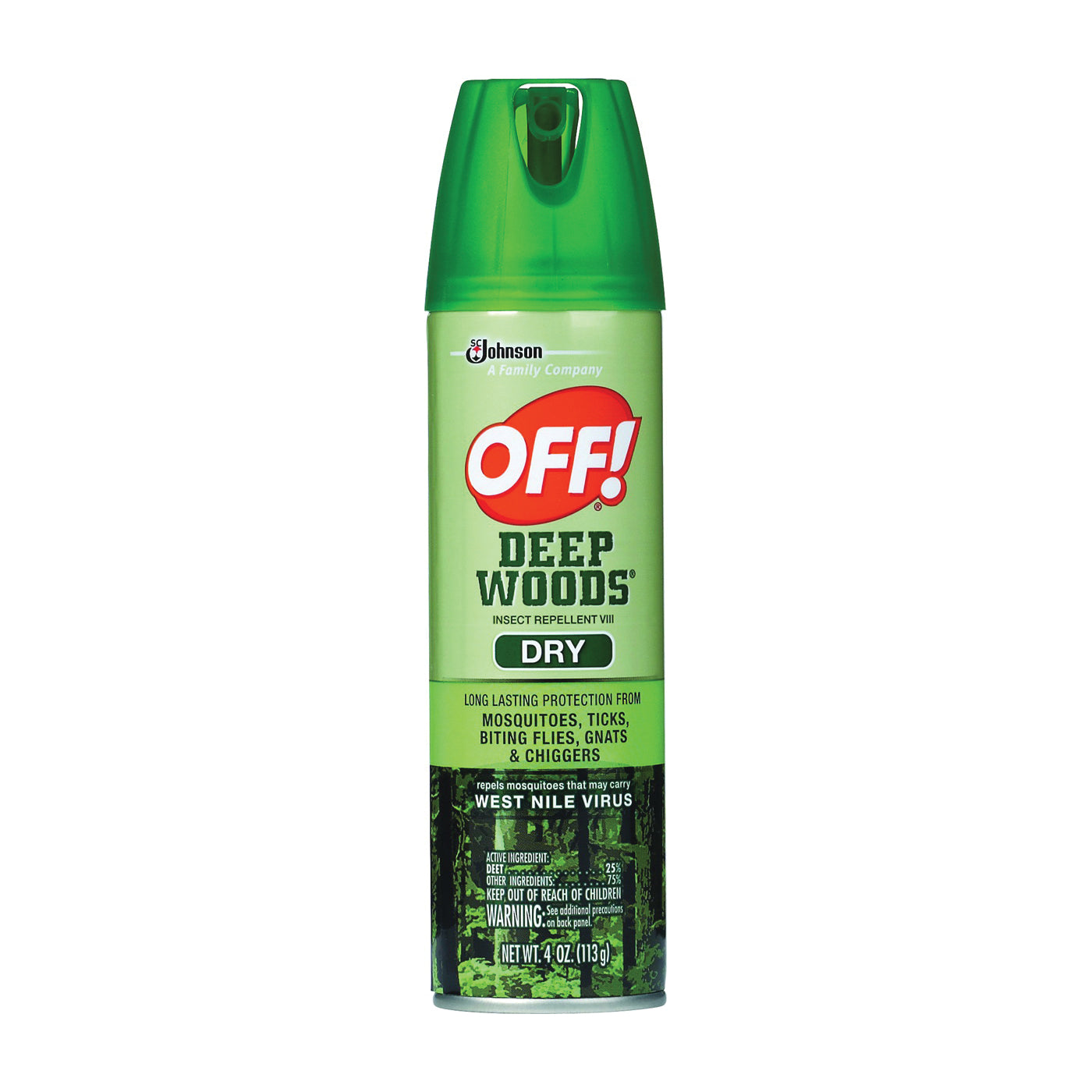OFF! 71764 Insect Repellent VIII, 4 oz, Liquid, White, Pleasant