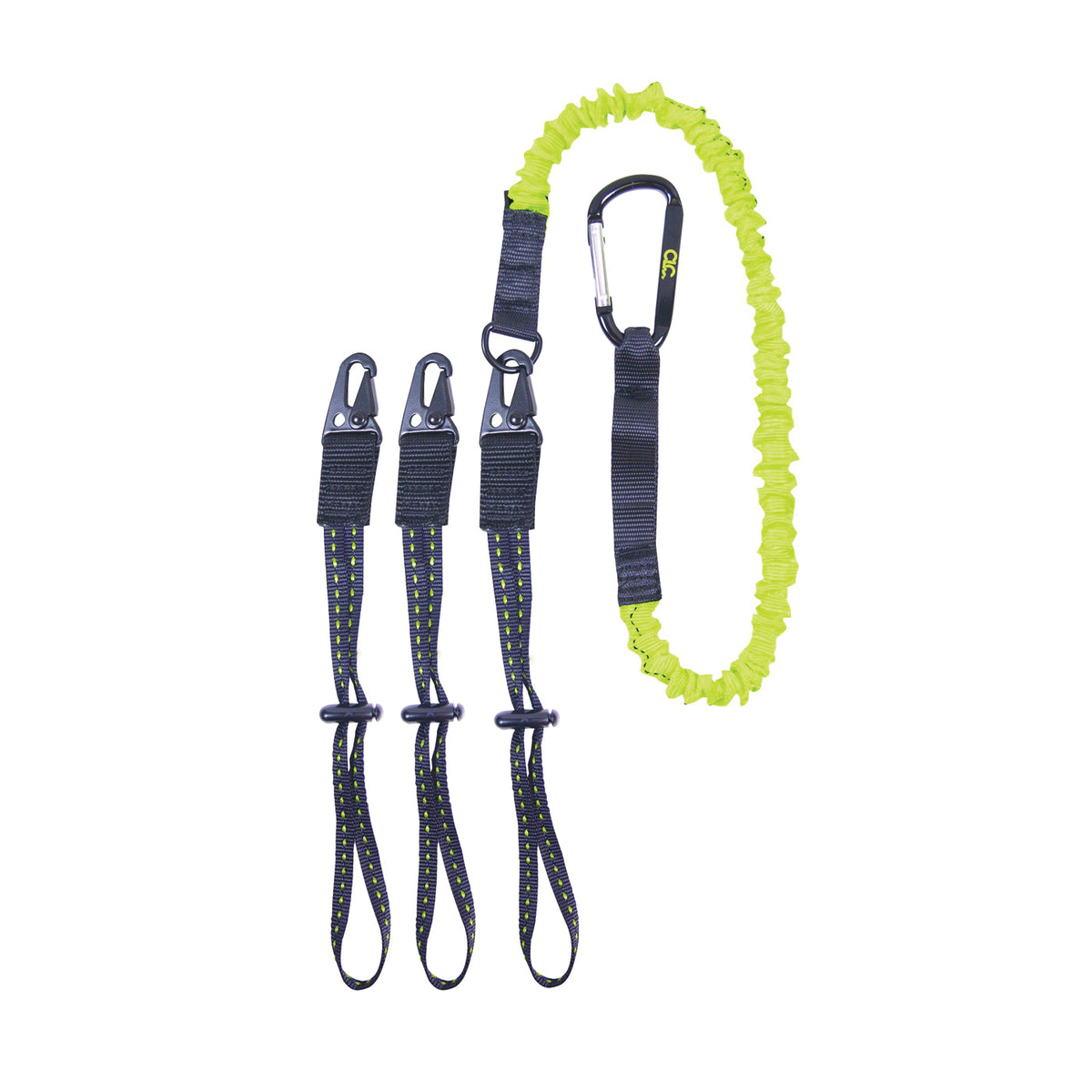 CLC GEAR LINK 1025 Interchangeable End Tool Lanyard, 41 to 56 in L, 6 lb Working Load, Carabiner End Fitting