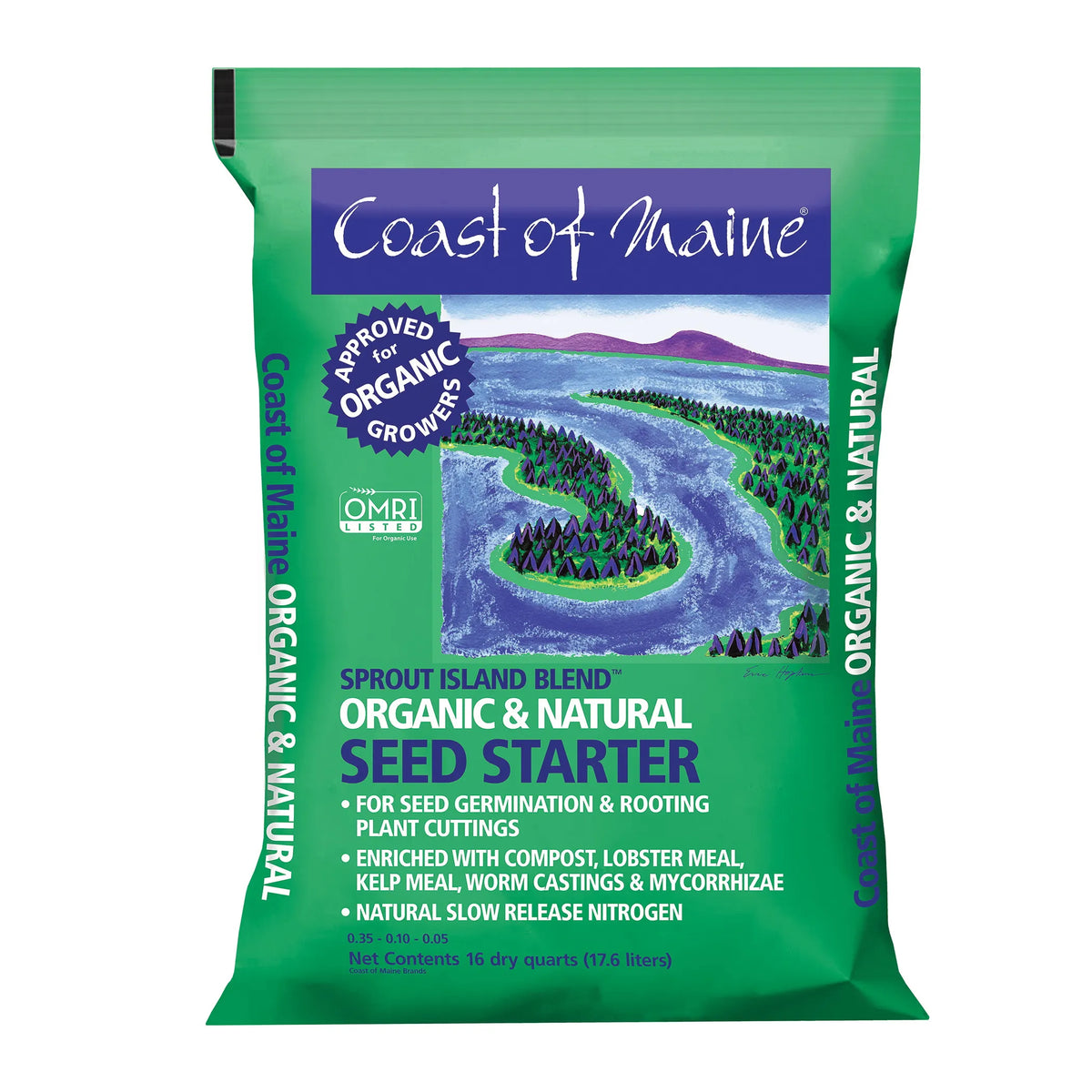 Coast of Maine SI16 Organic Seed Starter, 16 qt Bag