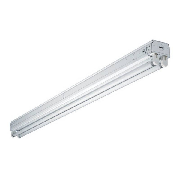 Eaton Lighting SNF217RB Fluorescent Strip Light, 120 V, 2-Lamp, Bi-Pin Lamp Base, 2900 Lumens Lumens, White Fixture