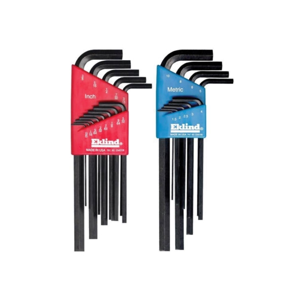 Eklind 10222 Hex Key Combo Set, 22-Piece, Steel, Black