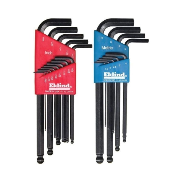 Eklind 13222 Hex Key Combo Set, 22-Piece, Steel, Black
