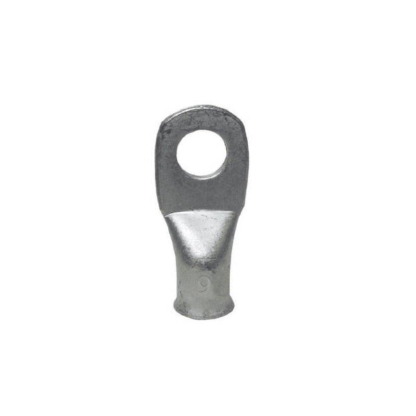 GB AML-200 Compression Lug, 6 AWG Wire, 1/4 in Stud, Copper Contact, Silver