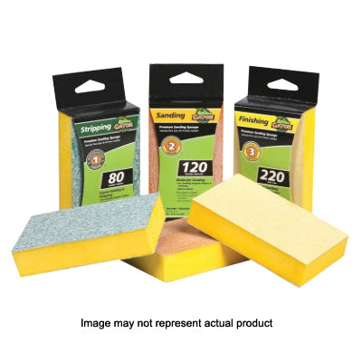 Gator 4631 Premium Sanding Sponge, 3 in L, 5 in W, 60 Grit, Coarse, Aluminum Oxide Abrasive