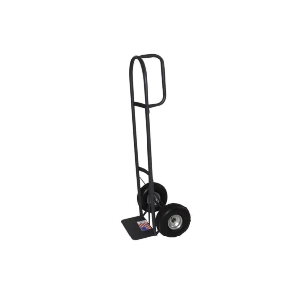 Milwaukee Hand Truck 30019 Hand Truck, 14 in W Toe Plate, 7-1/2 in D Toe Plate, 800 lb, Pneumatic Caster