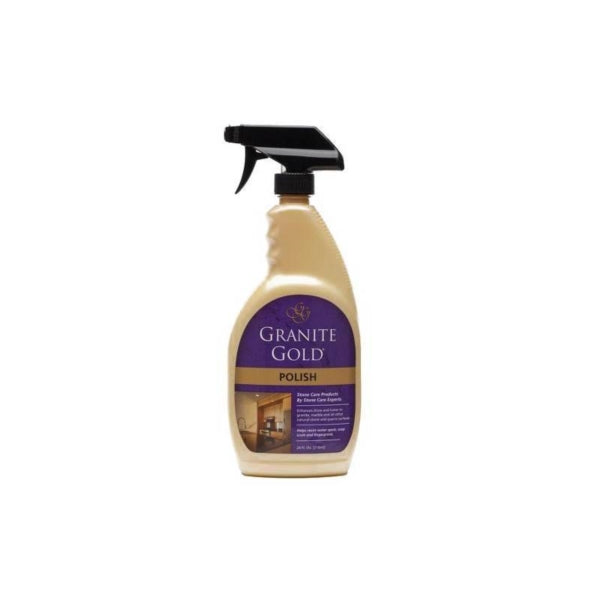 GRANITE GOLD GG0033 Granite Polish, 24 oz, Liquid, Fresh Lemon, Milky White