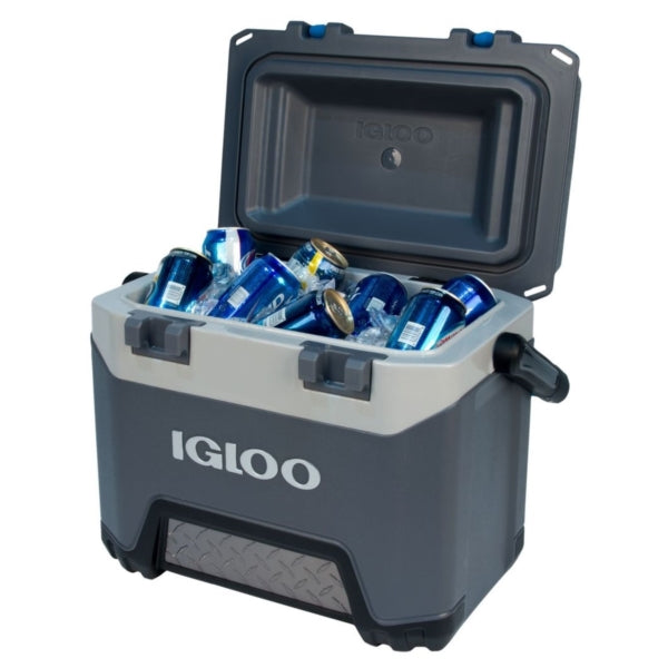 IGLOO BMX 00049782 Cooler, Polypropylene, Carbonite/Gray, 4 days Ice Retention