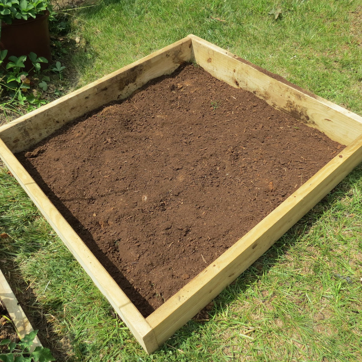 Raised Garden Bed Kit, PT (non-arsenic), 4FTx4FTx6IN