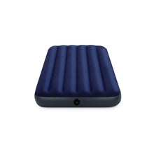 Load image into Gallery viewer, INTEX 68757 Downy Airbed Mattress, 75 in L, 39 in W, Twin, Vinyl, Blue
