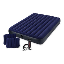 Load image into Gallery viewer, INTEX 68765 Downy Airbed Mattress, 80 in L, 60 in W, Queen, Blue
