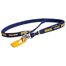 Load image into Gallery viewer, IRWIN 1902422 Integrated Performance Tool Lanyard, 19 in L, 50 lb Working Load, Nylon Line, Blue, Loop End Fitting
