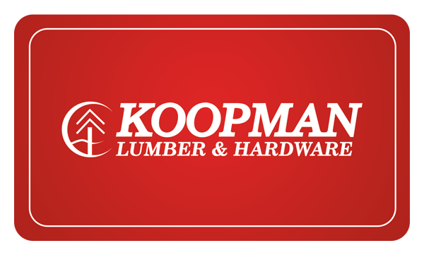 Koopman Lumber Gift Card, Pick up in store [$25, $50, $100]