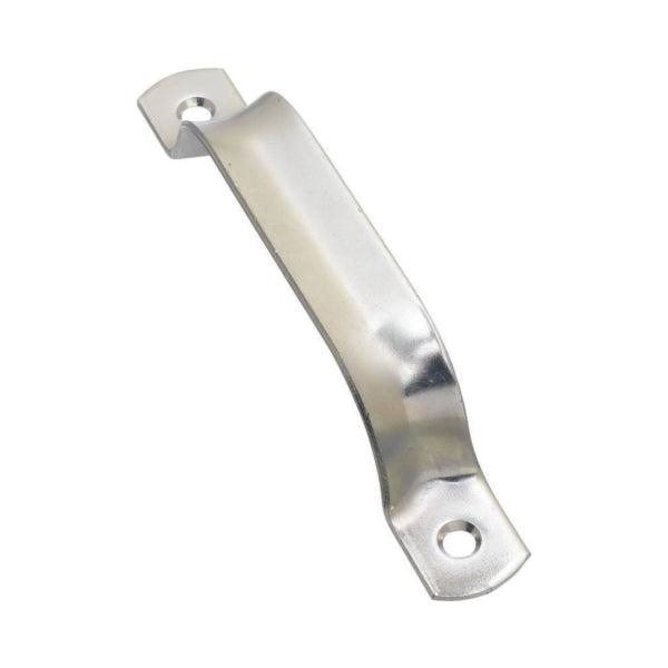 National Hardware N100-115 Door Pull, 0.906 in W, 1.26 in D, 6-1/2 in H, Steel, Zinc