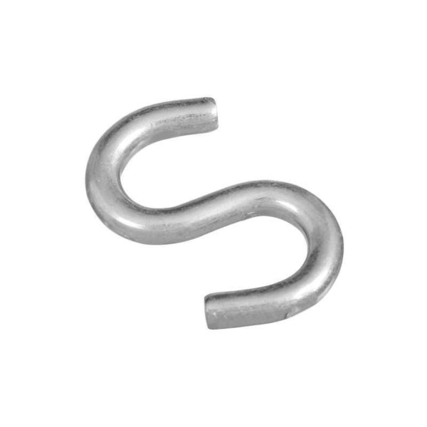 National Hardware N121-665 S-Hook, 125 lb Working Load, 0.262 in Dia Wire, Steel, Zinc
