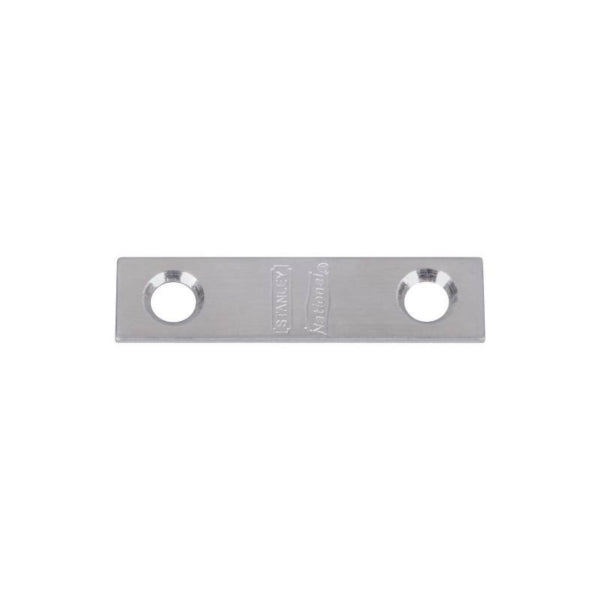 National Hardware N348-359 Mending Brace, 2 in L, 1/2 in W, Stainless Steel, Screw Mounting