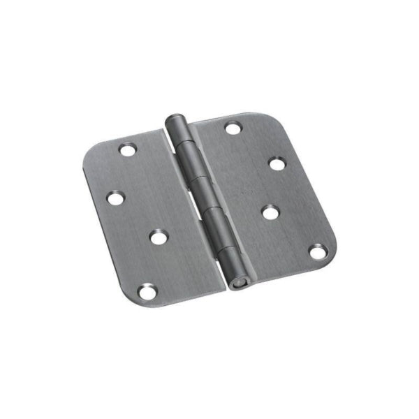 National Hardware N830-234 Door Hinge, 4 in H Frame Leaf, Cold Rolled Steel, Satin Chrome, Non-Rising, Removable Pin