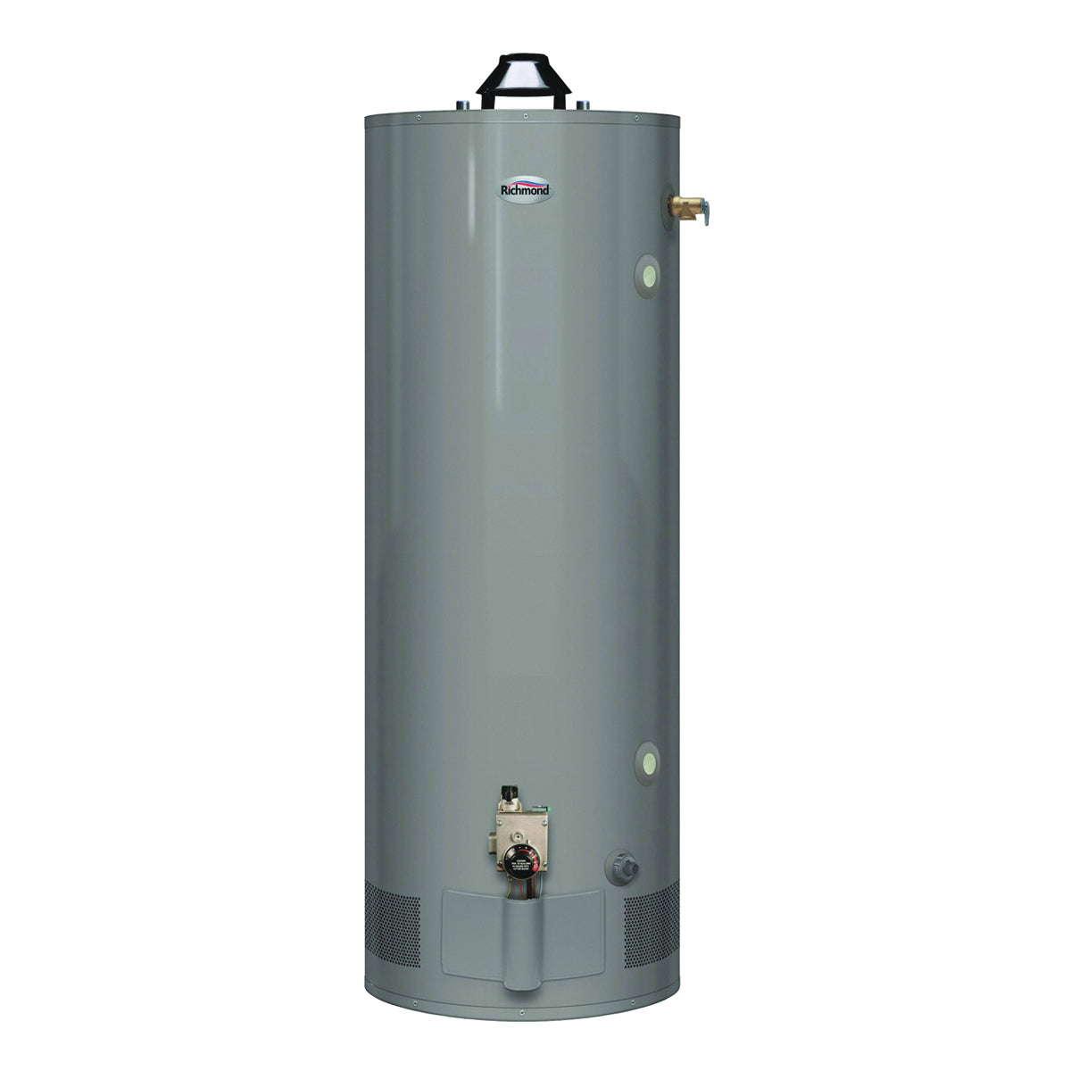 Richmond Essential Plus Series 6G75-76F Gas Water Heater, Natural Gas, 75 gal Tank, 100 gph, 75100 Btu/hr BTU