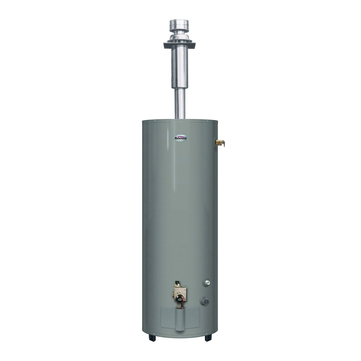 Richmond Essential Series MVR40DV3 Gas Water Heater, LP, Natural Gas, 40 gal Tank, 58 gph, 30000 Btu/hr BTU