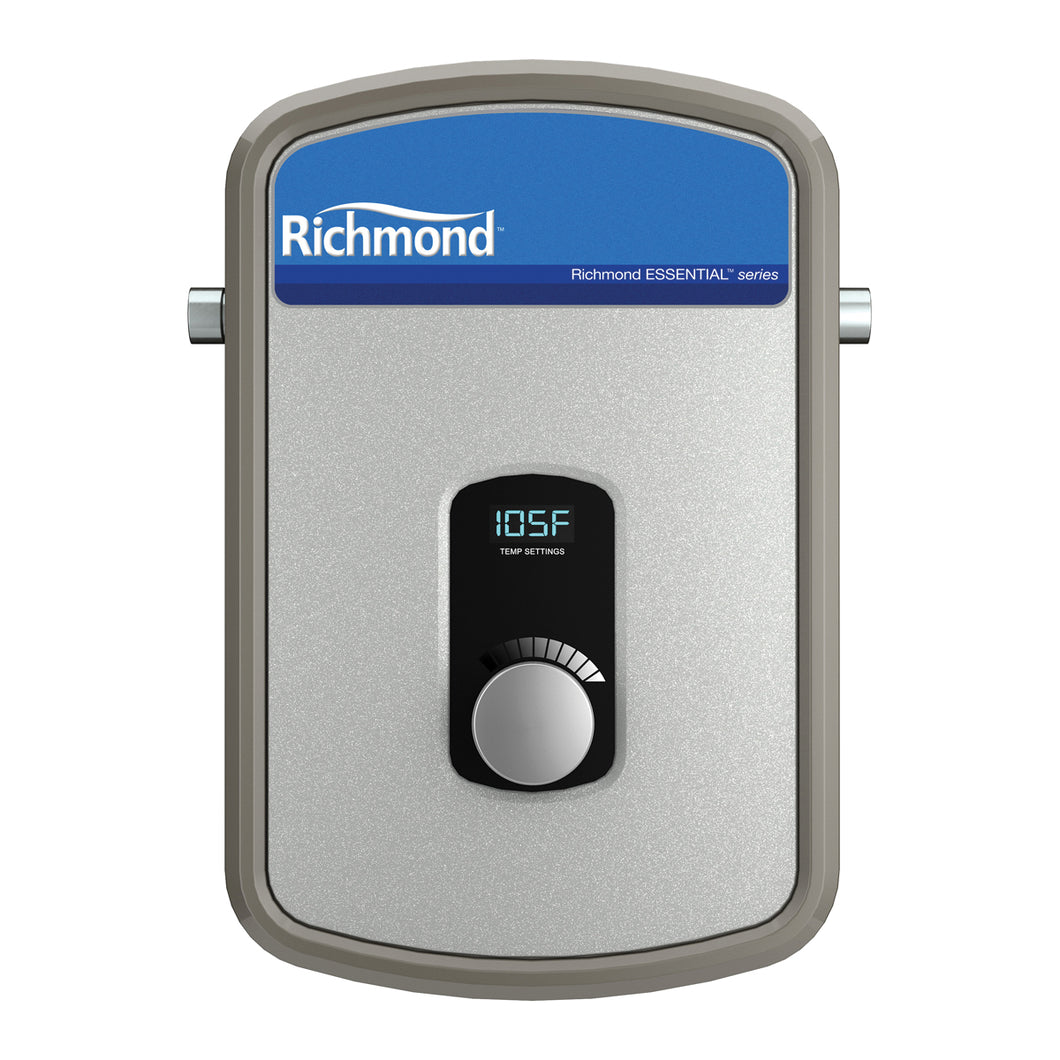 Richmond Essential Series RMTEX-18 Electric Water Heater, 75 A, 240 V, 18 kW, 0.998 % Energy Efficiency, 1.5 to 5 gpm