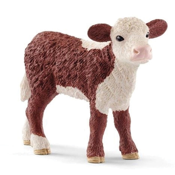 Schleich-S 13868 Figurine, 3 to 8 years, Hereford Calf, Plastic