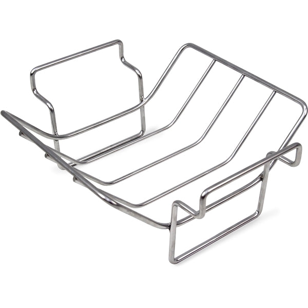 Big Green Egg 117557 Rib and Roast Rack, Dual-Purpose, Stainless Steel, For: 2XL, XL, Large, Medium and Small EGGs