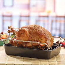 Load image into Gallery viewer, Big Green Egg 117557 Rib and Roast Rack, Dual-Purpose, Stainless Steel, For: 2XL, XL, Large, Medium and Small EGGs
