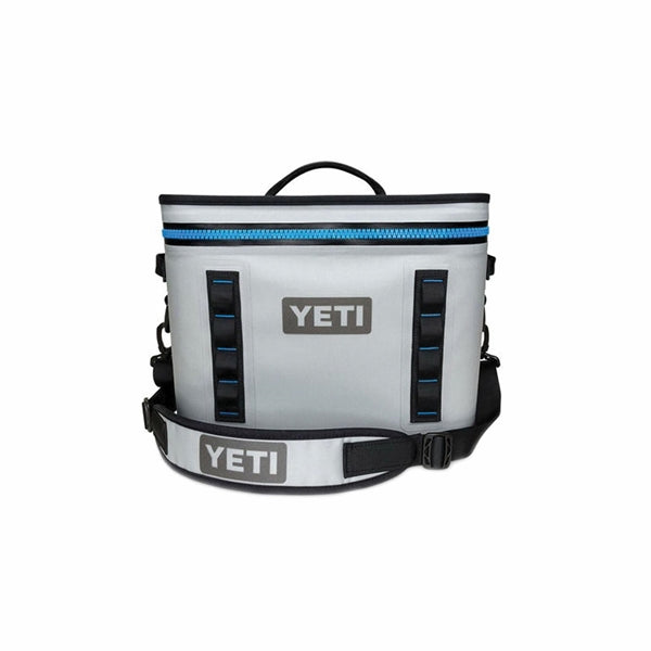 Yeti Hopper Flip 8, 18010120001, Soft Cooler, 8 Can Capacity, Dryhide Fabric,Fog Gray/Tahoe Blue