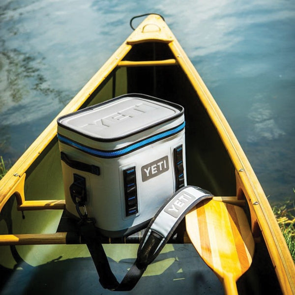 Yeti Hopper Flip 12, 18010110000 Soft Cooler, 13 Cans Capacity, Fog Gray/Tahoe Blue