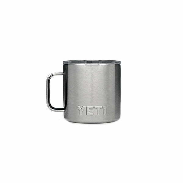 YETI Rambler YRAM14 Vacuum-Insulated with Standard Lid, 14 oz Capacity, Stainless Steel, Stainless