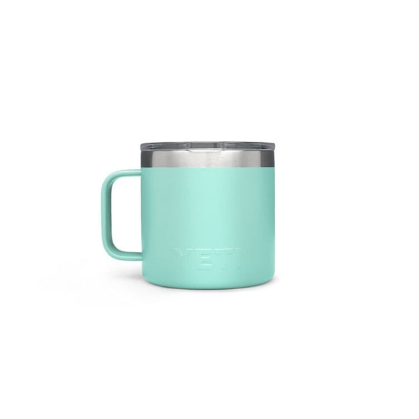 YETI Rambler YRAM14SF acuum-Insulated with Standard Lid, 14 oz Capacity, Stainless Steel, Seafoam