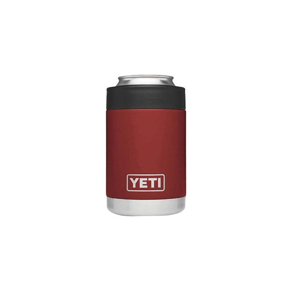 YETI Rambler YRAMCOLBR Colster, 3-1/8 in OD x 4-7/8 in H, 12 oz Can/Bottle Insulator Stainless Steel, Brick Red