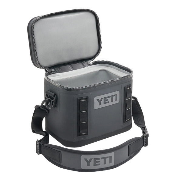 Yeti Hopper Flip 8, 18010130001, Soft Cooler, 8 Can Capacity, Dryhide Fabric, Charcoal