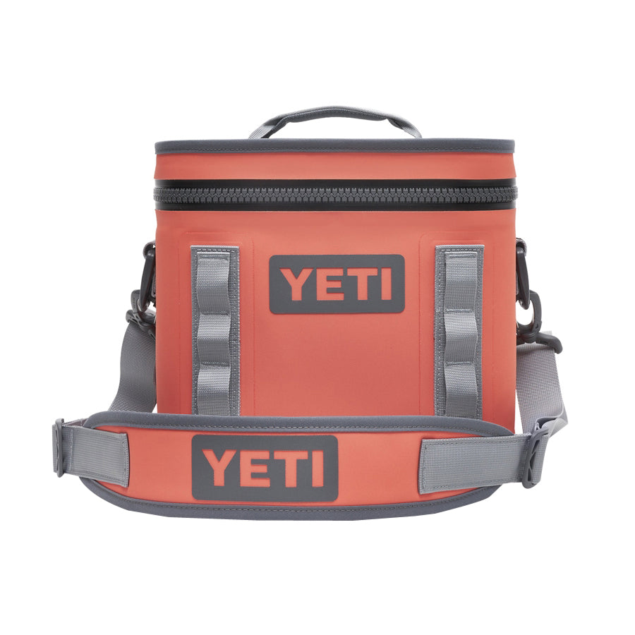 Yeti Hopper Flip 8, 18010130007, Soft Cooler, 8 Can Capacity, Dryhide Fabric, Coral