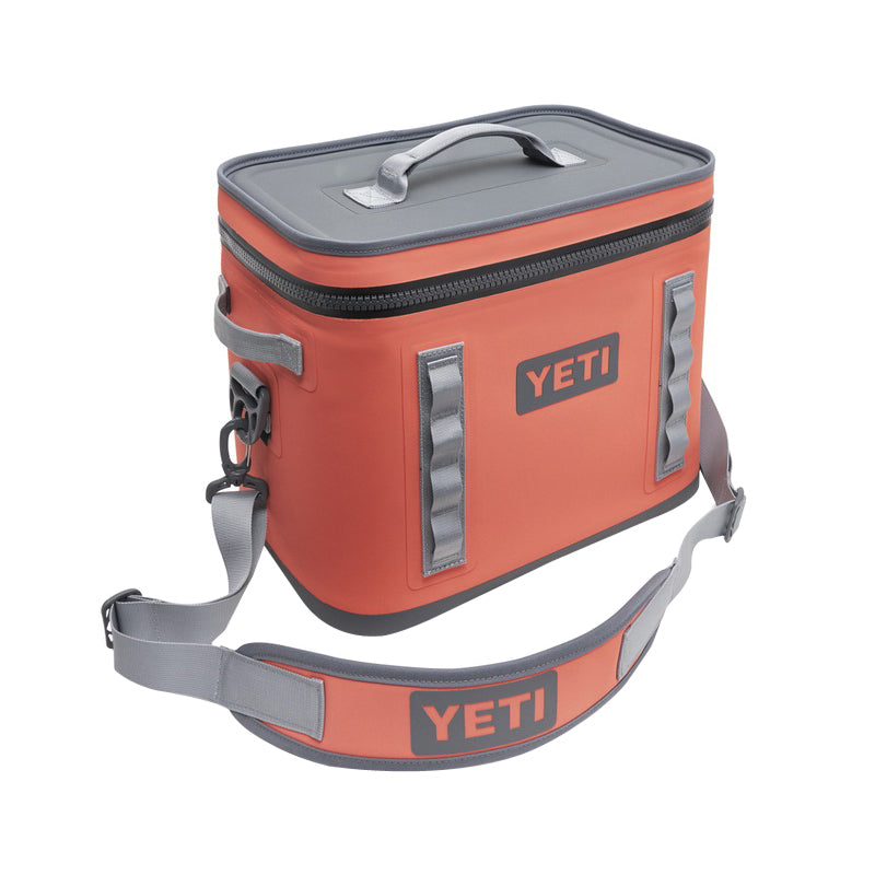 Yeti Hopper Flip 18, 18050121003, Soft Cooler, 20 Can Capacity, Dryhide Fabric, Coral