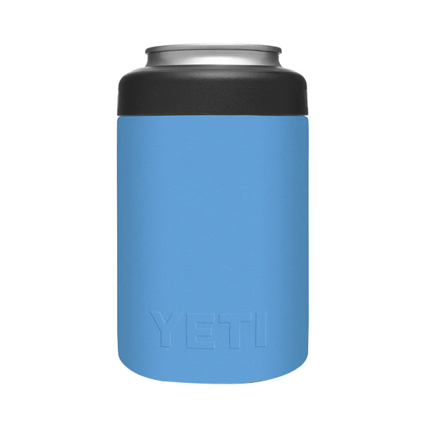 YETI Rambler 21070090077 Colster, 3-1/8 in OD x 4-7/8 in H, 12 oz Can/Bottle Insulator Stainless Steel, Pacific Blue