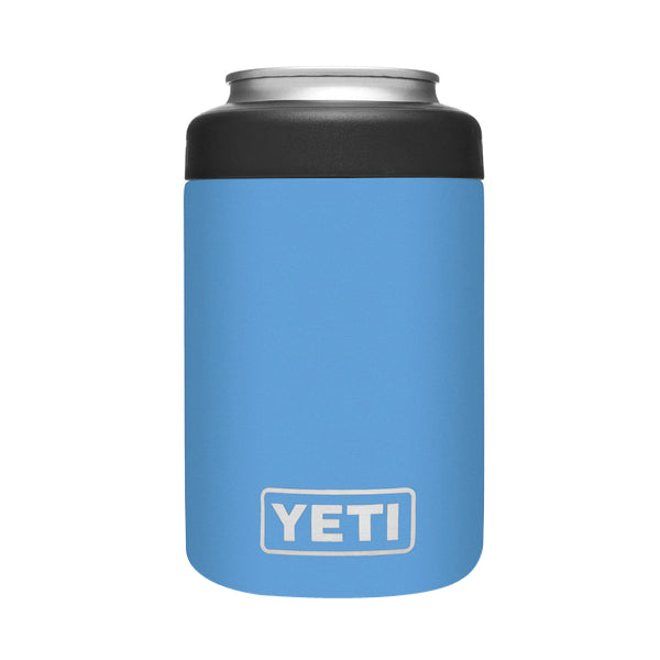 YETI Rambler 21070090077 Colster, 3-1/8 in OD x 4-7/8 in H, 12 oz Can/Bottle Insulator Stainless Steel, Pacific Blue