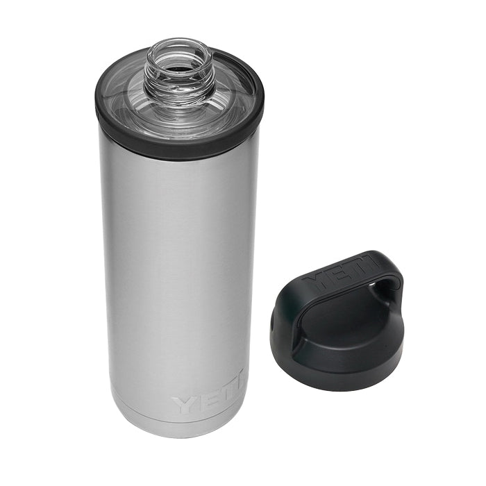 YETI Rambler 21071060022 Vacuum Insulated Bottle With Chug Cap, 18 oz Capacity, 18/8 Stainless Steel, Coral