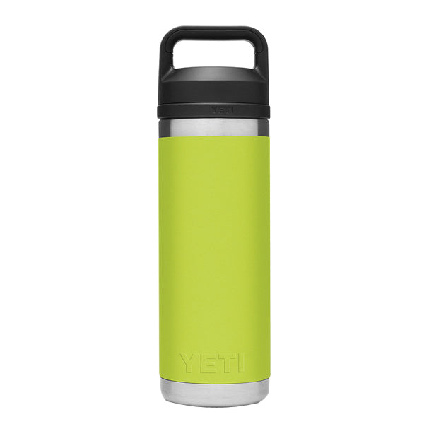 YETI Rambler 21071060023 Vacuum Insulated Bottle with Chug Cap, 18 oz Capacity, Stainless Steel, Chartreuse