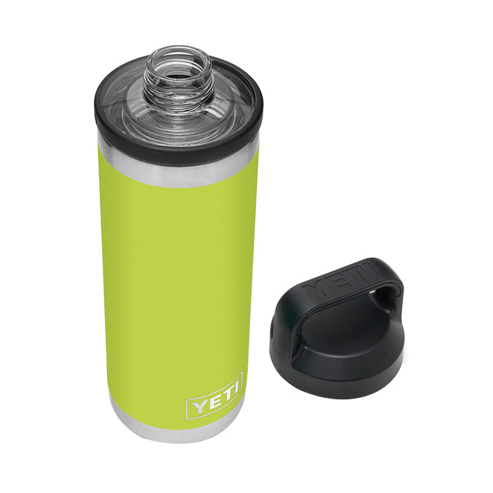 YETI Rambler 21071060023 Vacuum Insulated Bottle with Chug Cap, 18 oz Capacity, Stainless Steel, Chartreuse