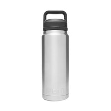 Load image into Gallery viewer, YETI Rambler 21071200017 Vacuum Insulated Bottle with Chug Cap, 26 oz Capacity, Stainless Steel, Stainless
