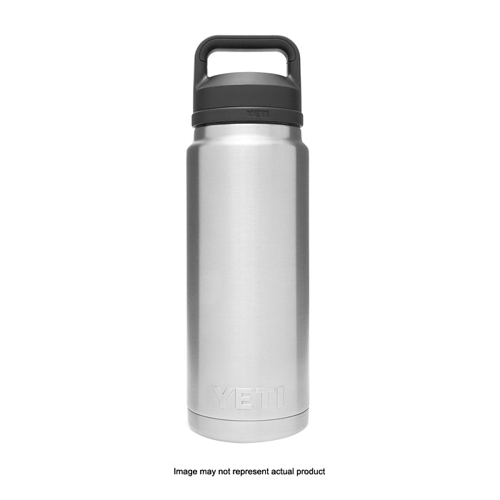 YETI Rambler 21071200022 Vacuum Insulated Bottle With Chug Cap, 26 oz Capacity, Stainless Steel, Coral
