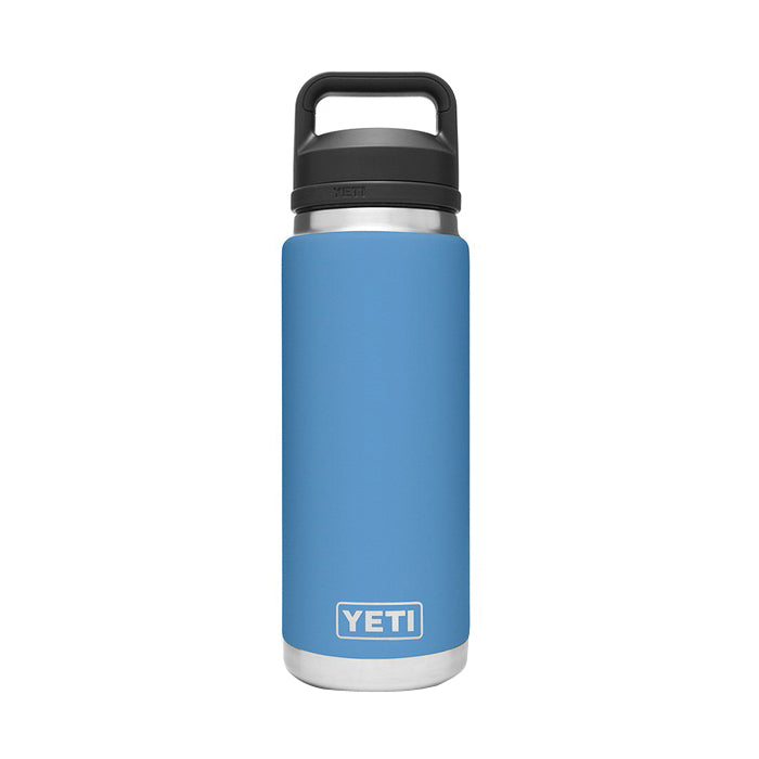YETI Rambler 21071200024 Vacuum Insulated Bottle With Chug Cap, 26 oz Capacity, Stainless Steel, Pacific Blue