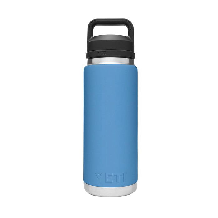 YETI Rambler 21071200024 Vacuum Insulated Bottle With Chug Cap, 26 oz Capacity, Stainless Steel, Pacific Blue