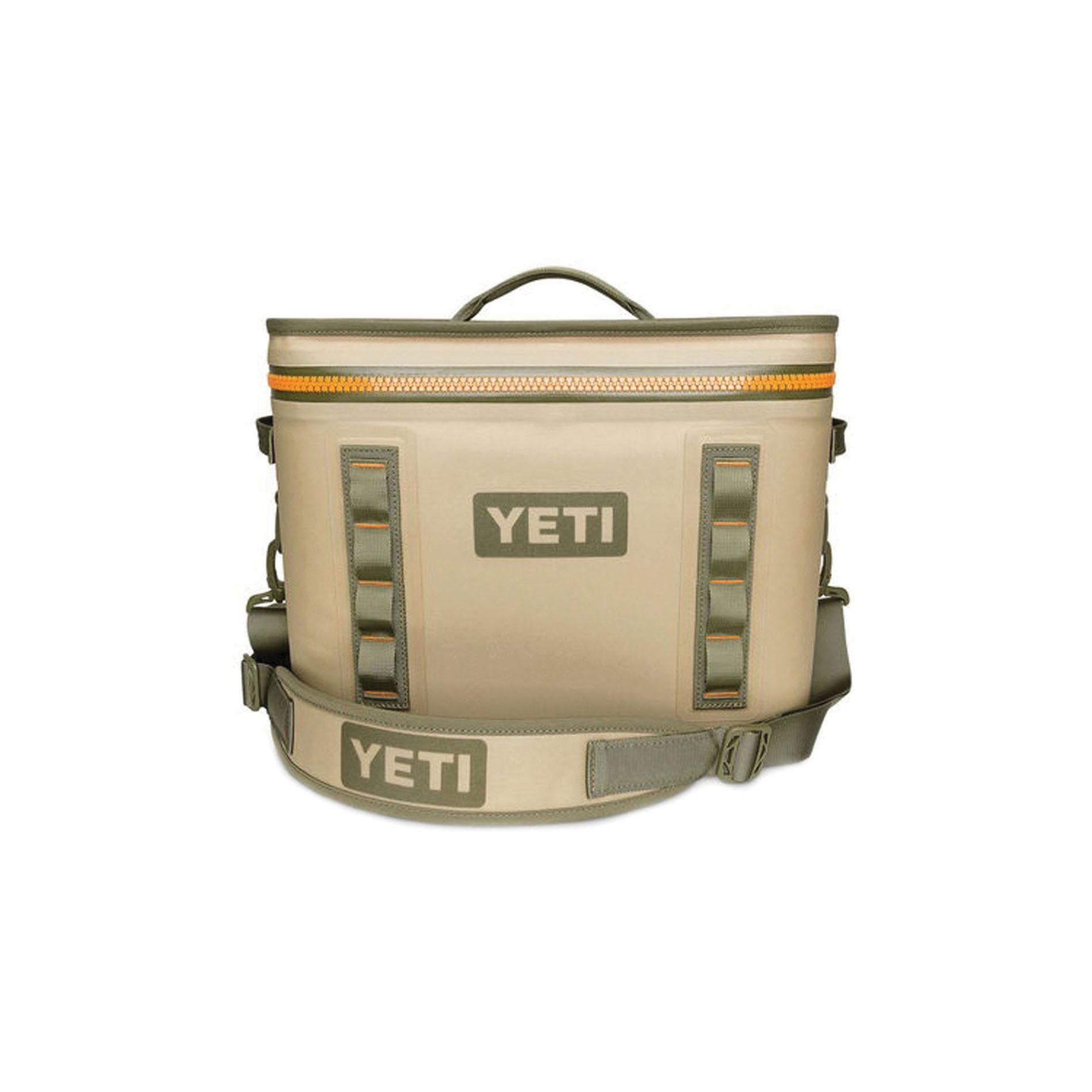 Yeti Hopper Flip 18, 18050120000, Soft Cooler, 20 Can Capacity, Dryhide Fabric, Blaze Orange/Field Tan